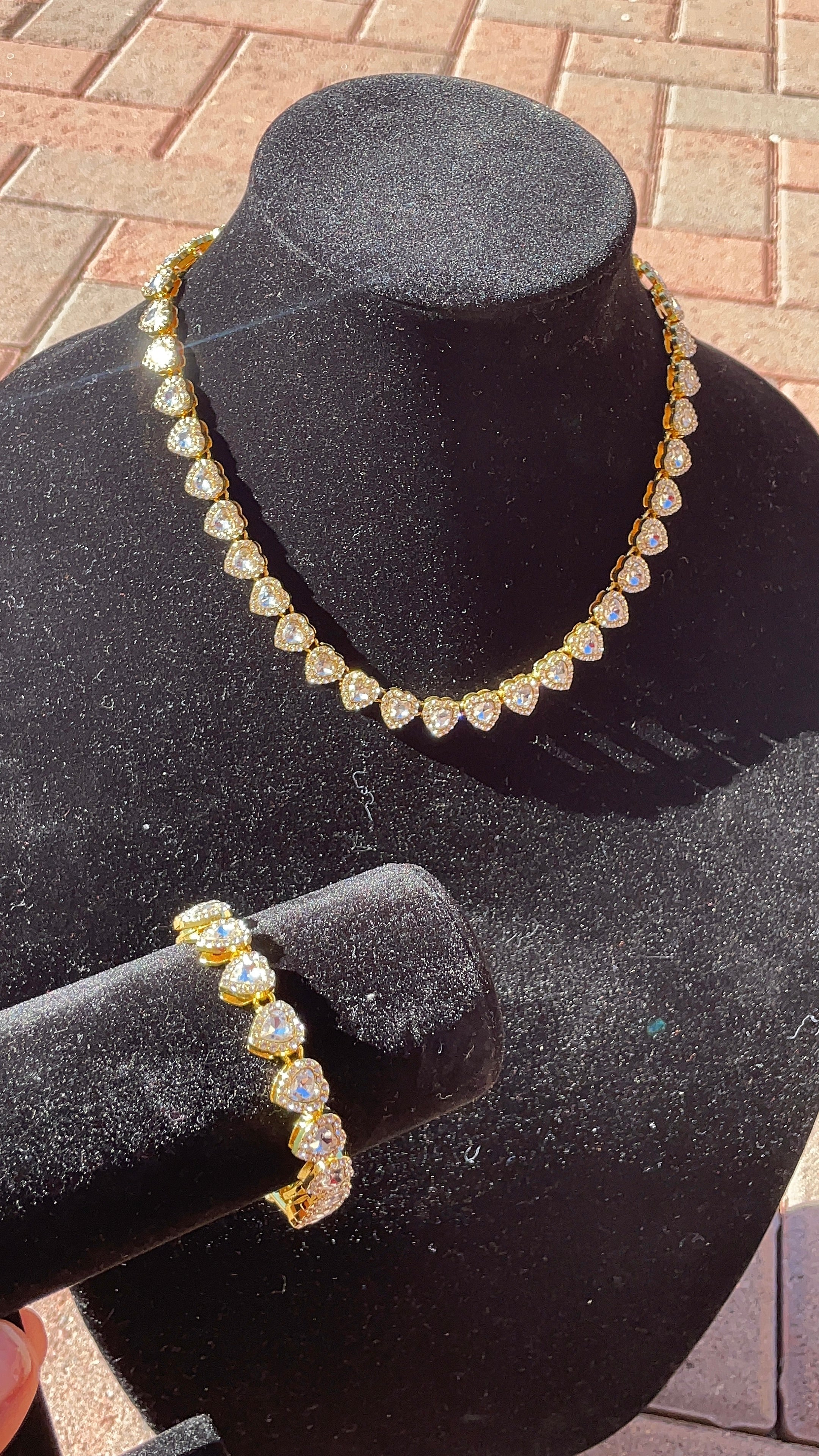 Diamond heart set