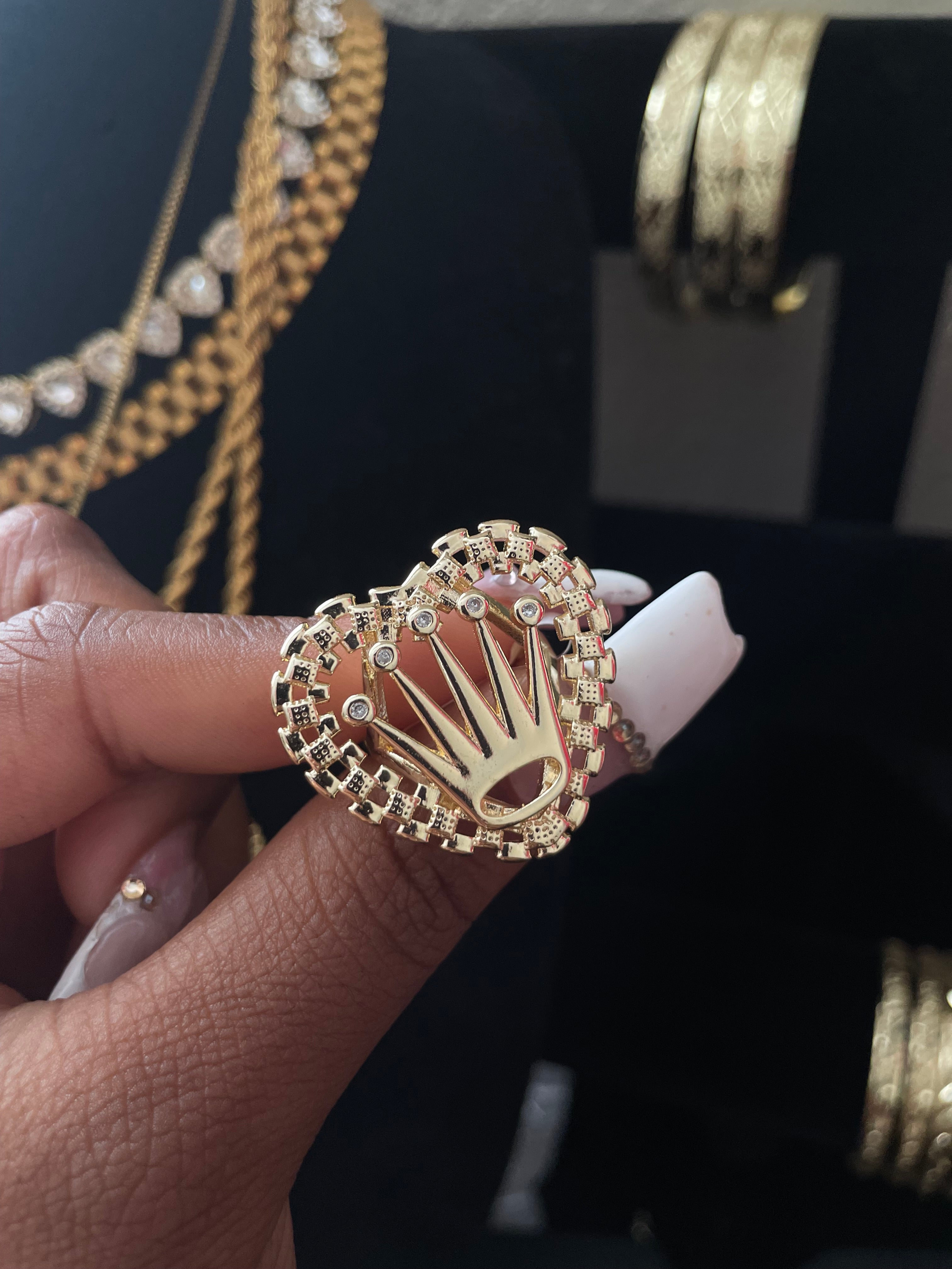 Crown Rolex ring