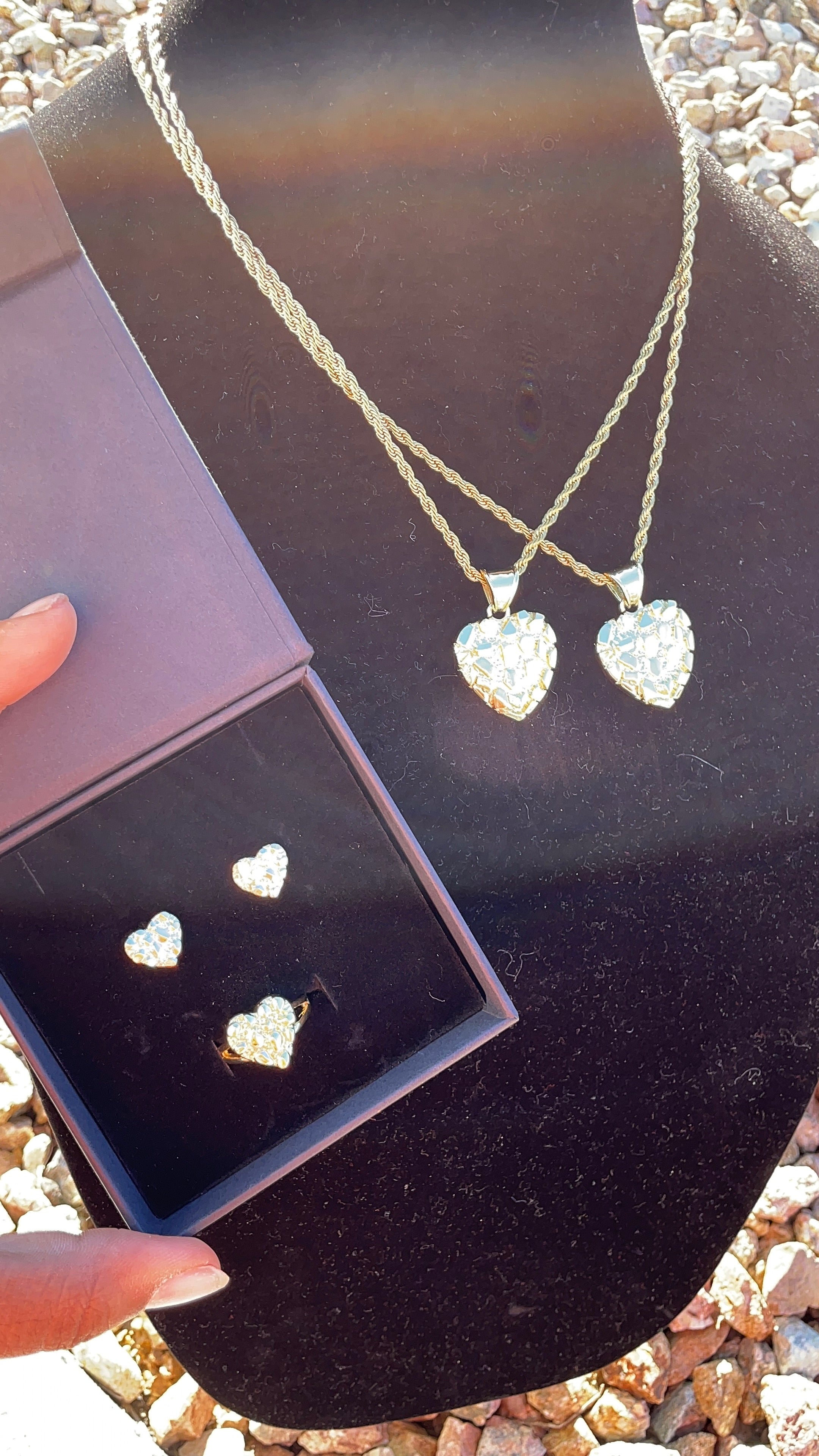 Nugget heart set