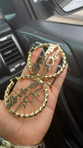 Custom hoop earrings